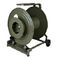 Anti Corrosive Tactical Fiber Optic Cable Reel , Cable Storage Reel With Hole