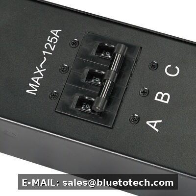 125A High Power PDU 415V Three Phase C13 C19 Outlet Rack Power Distribution Unit ETL CE Certified