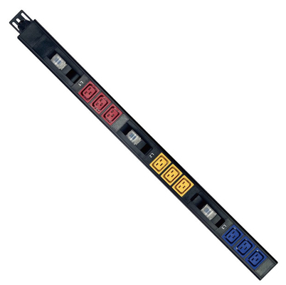 알루미늄 합금 3단계 415V 32A 9 포트 C19 광산 PDU 중량 용량 애플리케이션