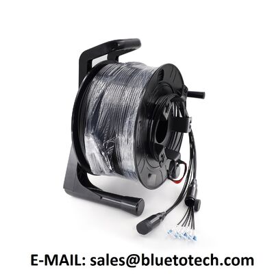 FTTA 강화 광 패치 코드 4코어 TPU 5.0mm LC-LC 단일 모드 TPU 아머 광섬유 패치 케이블 LC/UPC-LC/UPC 4파이버 SM 5mm